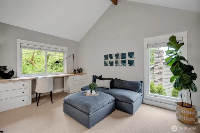 Loft with Vaulted ceilings