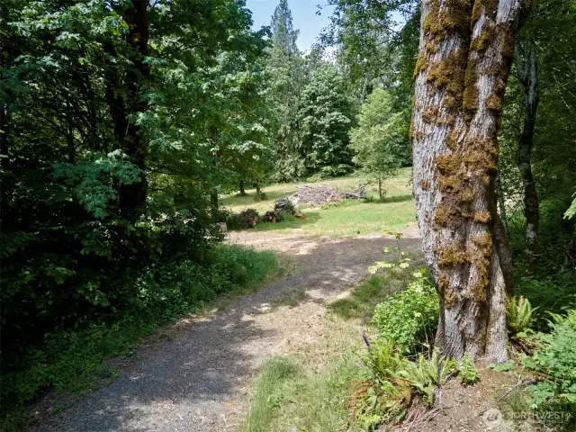 Driveway to homesite