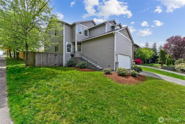 Fairwood/Lake Youngs Reservoir area - beautiful two story on corner lot. New garage door and garage door opener. Large corner lot gives ultimate privacy in the backyard. Front door is inviting.