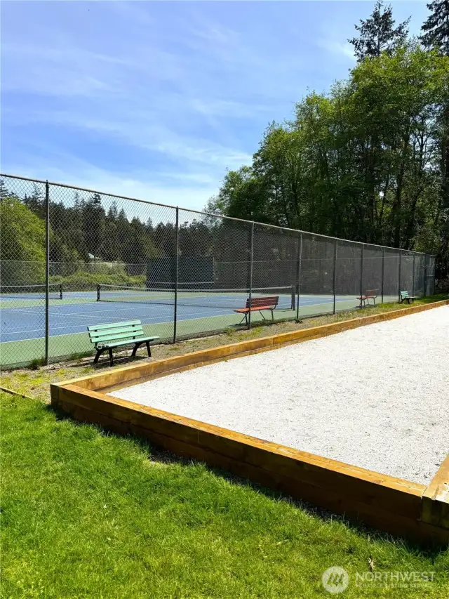 Close to Riviera Tennis, Pickleball, and Bocce Ball.