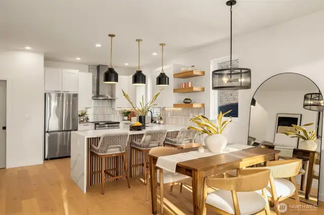 Photos of staged model home.
