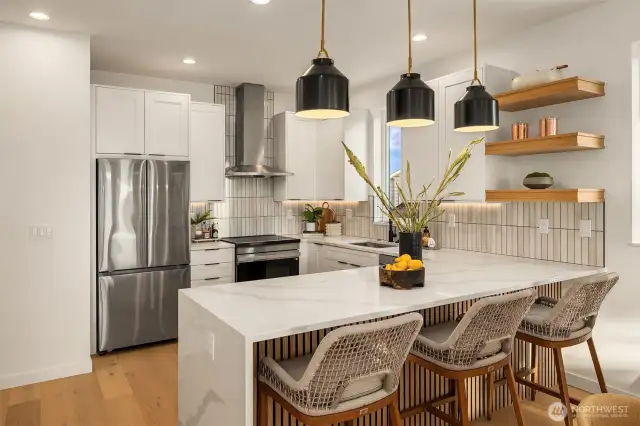 Photos of staged model home.