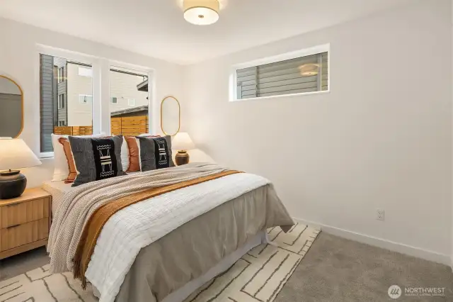 Photos of staged model home.