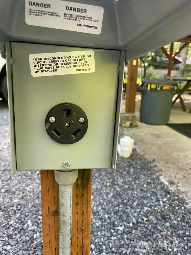 One of two 30amp RV hookups