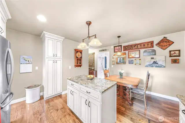 the rest of the kitchen