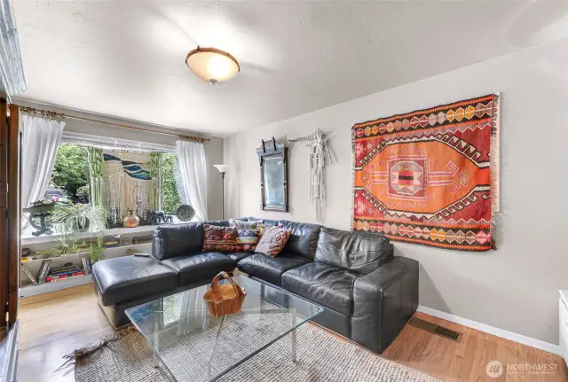 Picture window allows lots of living room light