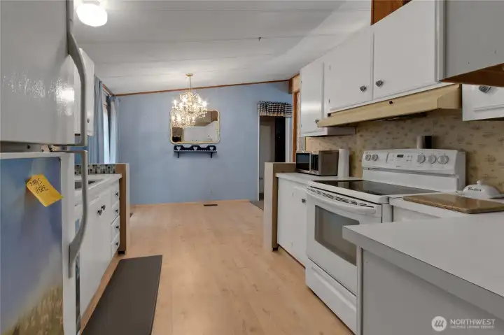 Crisp, clean kitchen