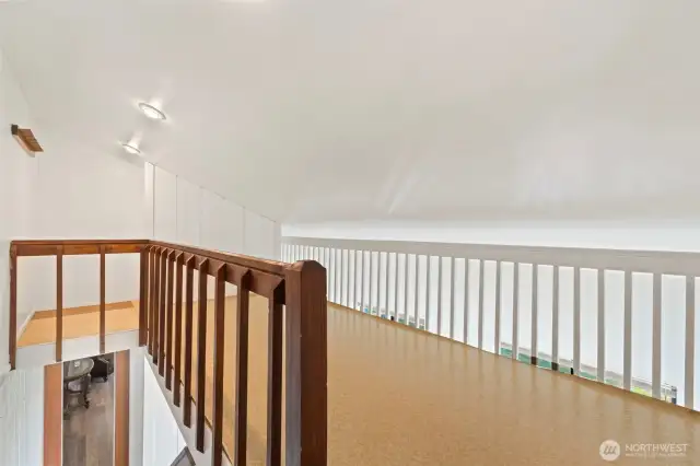 Upper area of sunroom.  Terrific location for an office or artist.