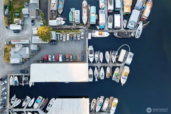 There are two parking lots. This is one of them for free tenant parking.