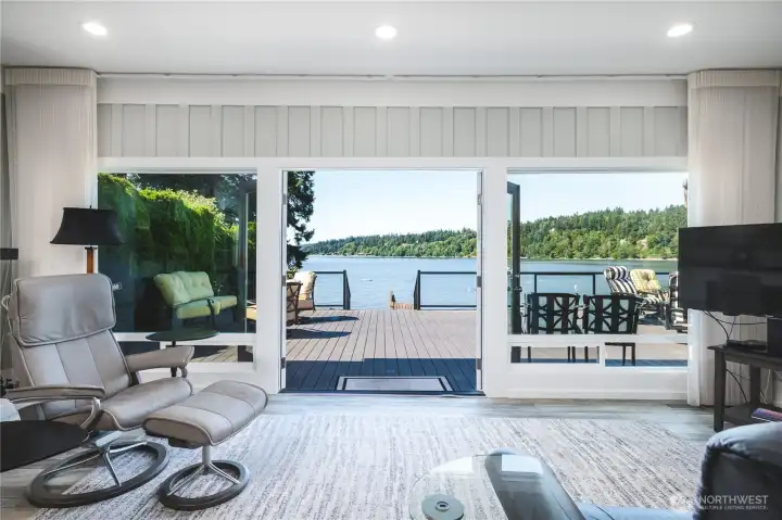 Living Room looking towards water