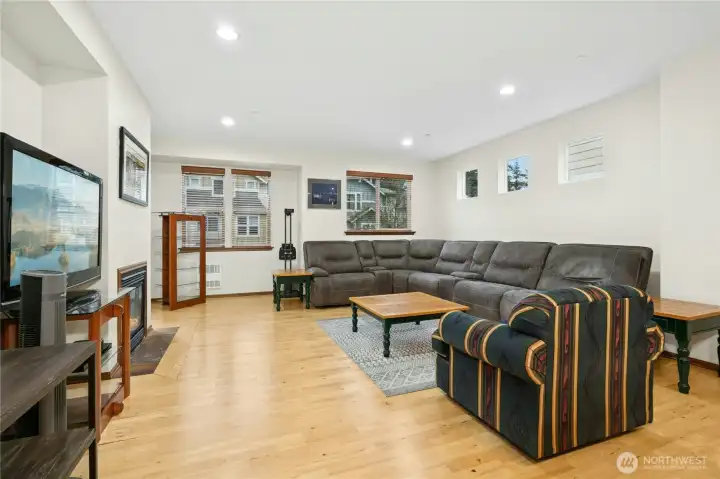 Open sightlines create effortless flow throughout the main level.