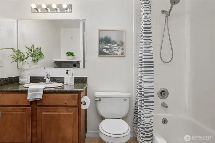 Two full baths, each with new showerheads.