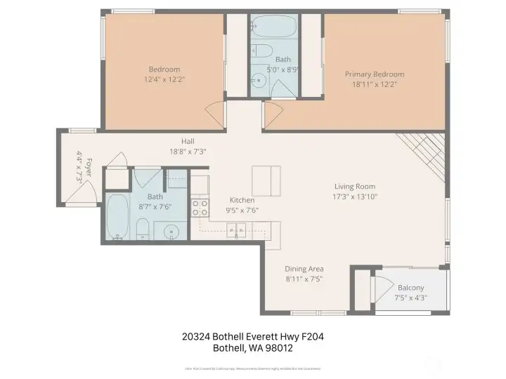 Condo F204 Floor Plan