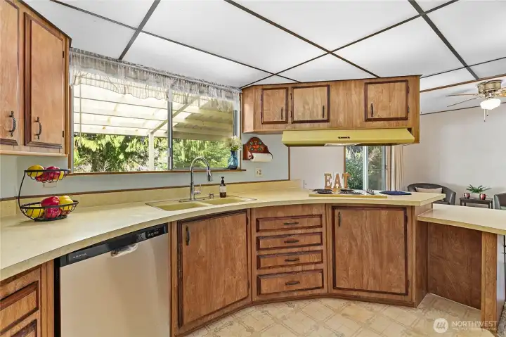 Views of the lake from your kitchen sink!