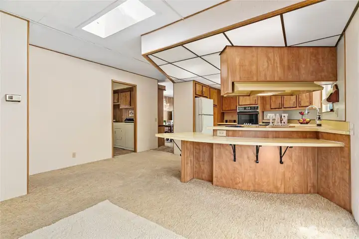 Bar seating for guests