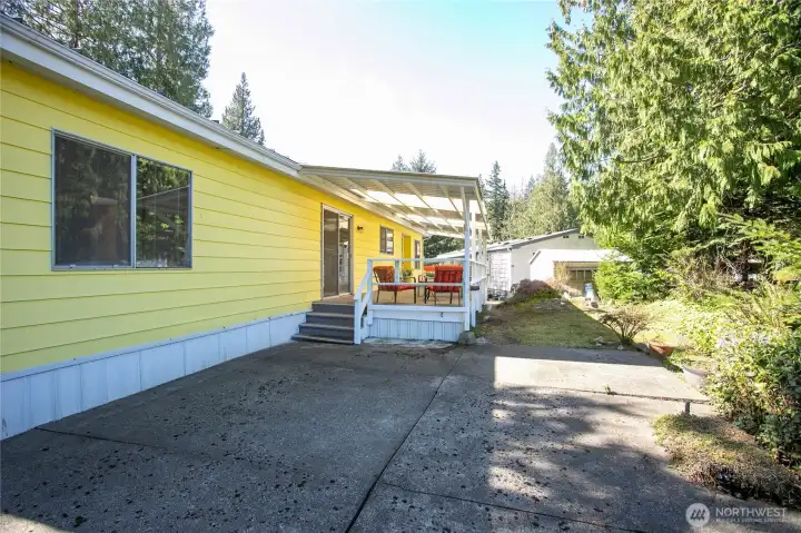 Massive patio for continued outdoor enjoyment