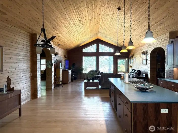 Upon entry, the Bayview is front and center in the Great room.