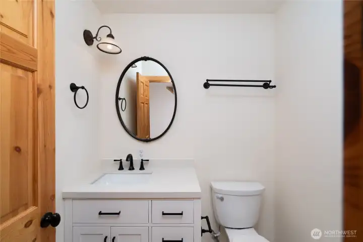 3/4 bath on lower level