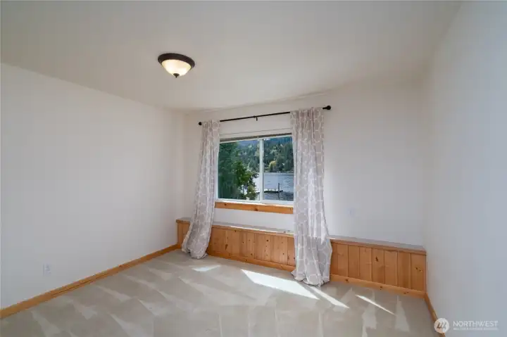 Bedroom 4 with west facing lake view