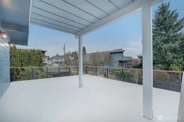 Deck off the kitchen -main house