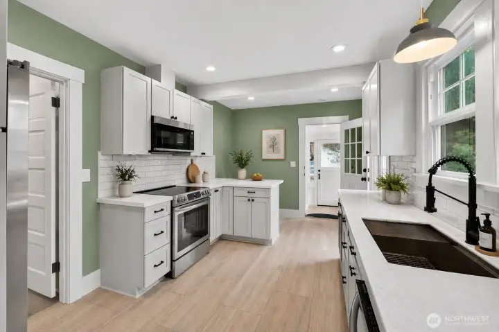 Kitchen Area - Virtually Staged
