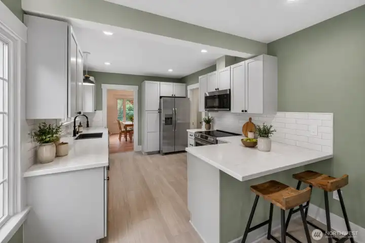 Kitchen Area - Virtually Staged