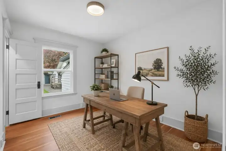 Joined room to main level bedroom - Virtually staged