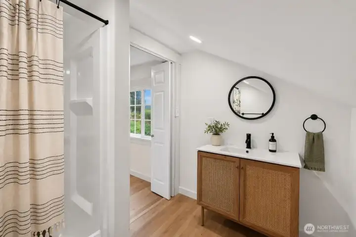 Upstairs Bathroom - Virtually Staged