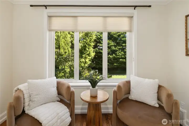 Private sitting area for personal reflections