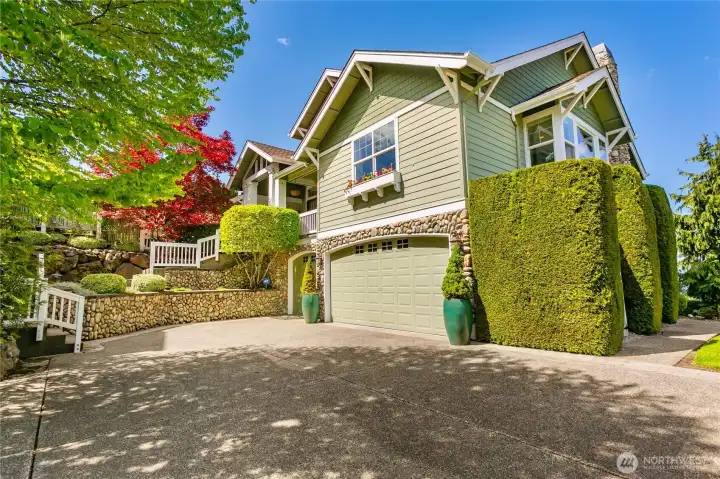 3-Car Garage with plenty of driveway parking