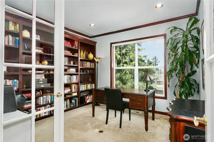Library or Office with incredible views