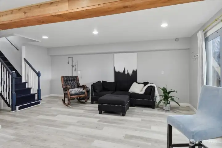 Lower level living area