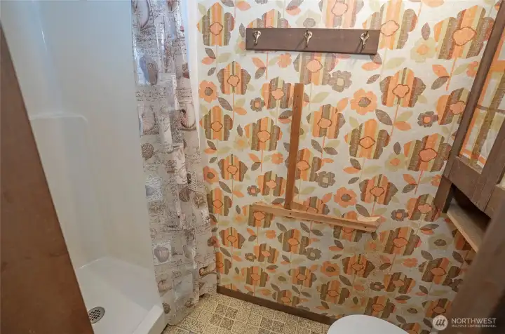 Lower-level ¾ bath.
