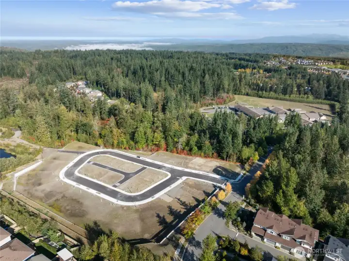 Aerial of Timber Trails prior to construction start Aerial of Timber Trails prior to construction start