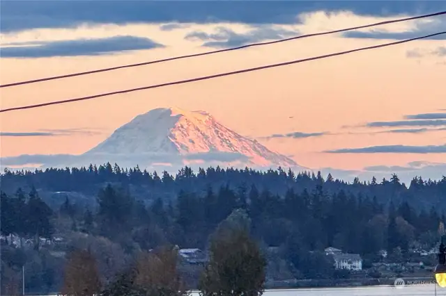 Sunset view from the deck.