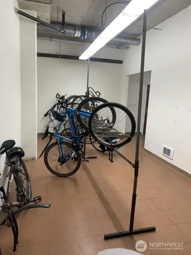 Bike anyone?  well here you have a safe place right inside your garage area
