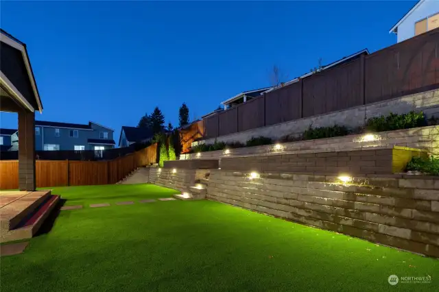 Imagine how your guests will enjoy the custom setting this landscaping provides.