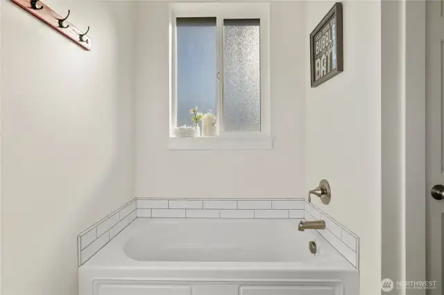 Oversized soaking tub