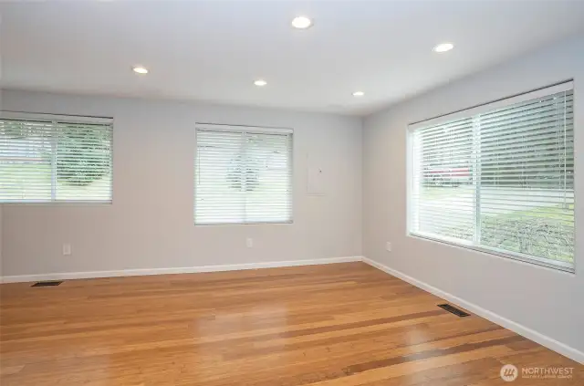 Another perspective of the living area, bathed in natural light.