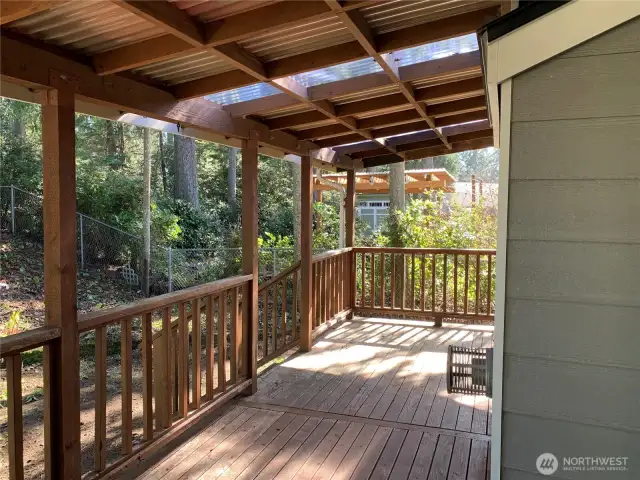 COVERED BACK DECK