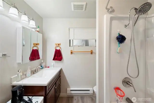 Lower unit bathroom