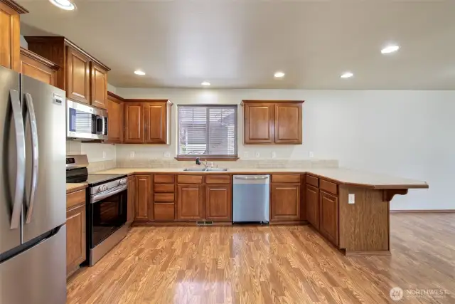 Convenient breakfast bar
