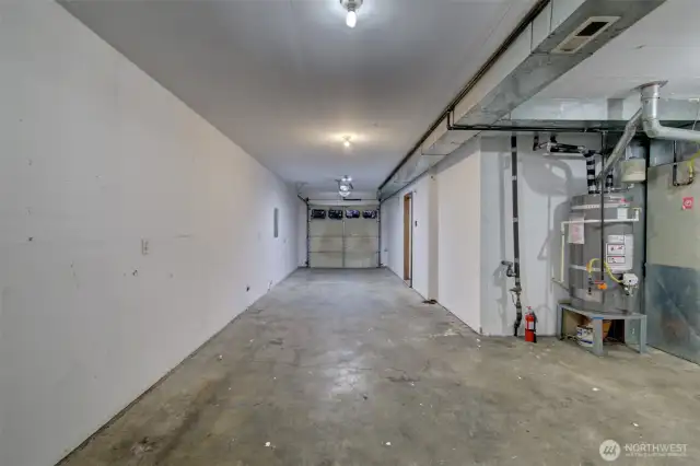 Tandem Garage with extra "shop" or storage space
