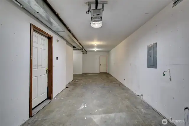 Opposite view of garage