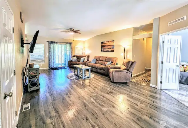 Family room view.
