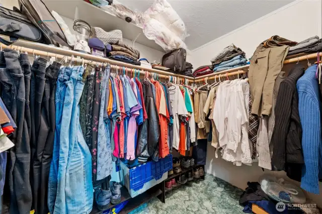 Primary walk in closet, a true must see!