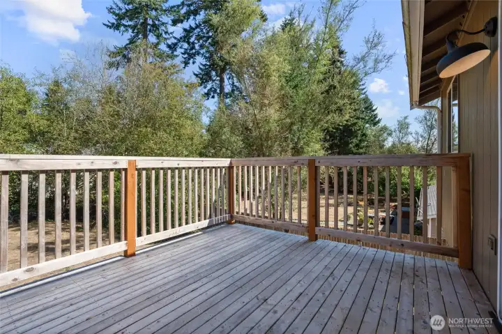 Porch looking to the backyard.
