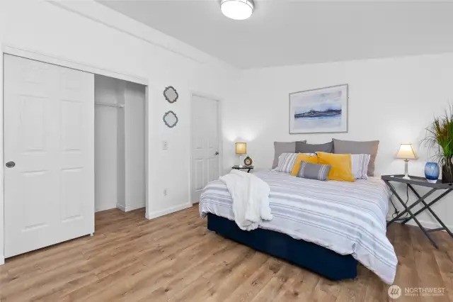 Spacious primary bedroom