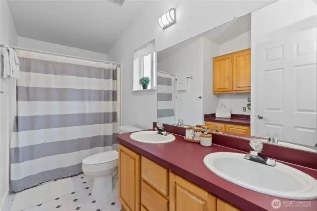 Primary bathroom with bathtub