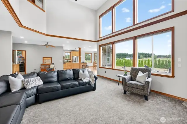 Views of Mount Baker from the living Room